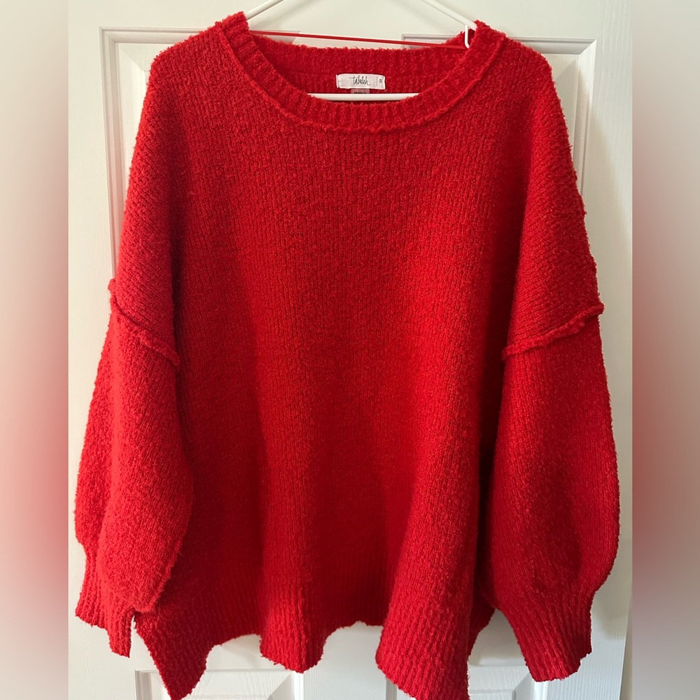 ShopTalulah Oversized Red Sweater